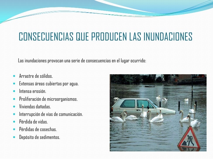 Trabajo sobre las inundaciones.