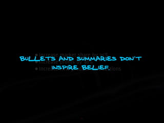 Influencing change through presentations