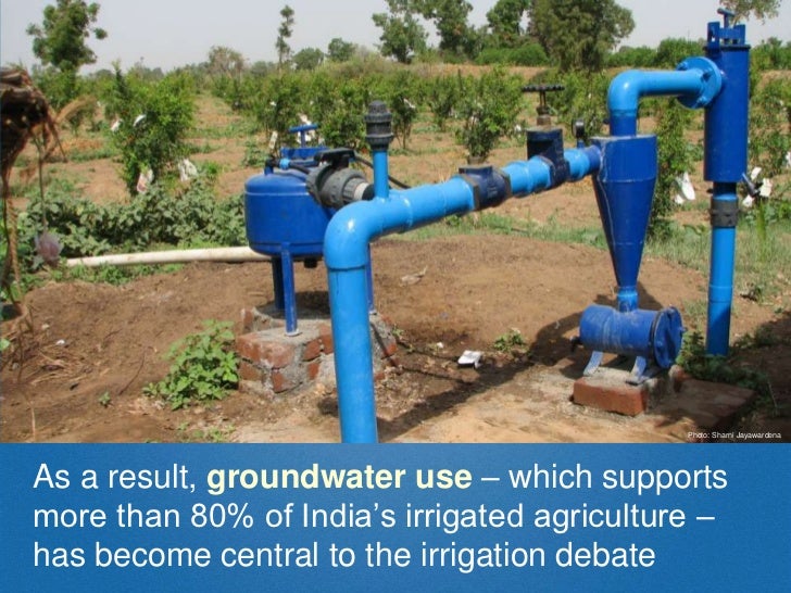 Influencing irrigation policy in India