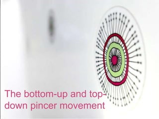 The bottom-up and top-
down pincer movement
 