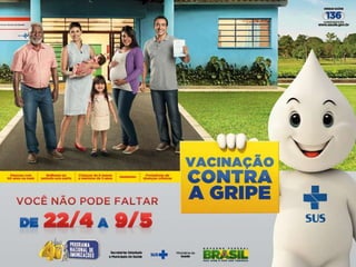 Brasília, abril de 2014
Campanha nacional
de vacinação
contra a influenza
 