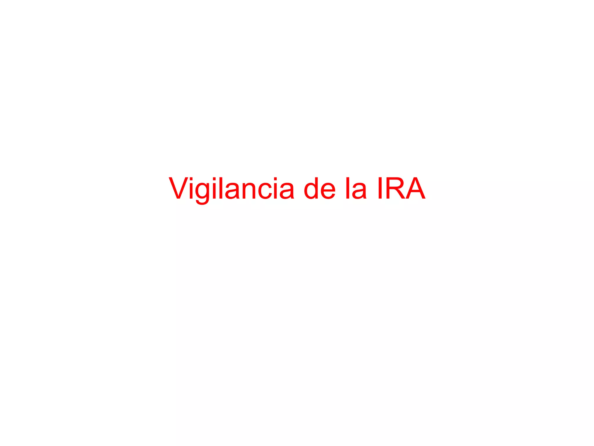 Vigilancia de la IRA
 
