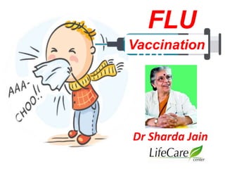 FLU
Vaccination
Dr Sharda Jain
 