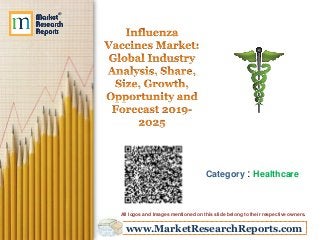 www.MarketResearchReports.com
Category : Healthcare
All logos and Images mentioned on this slide belong to their respective owners.
 