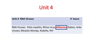 Influenza virus notes | PDF