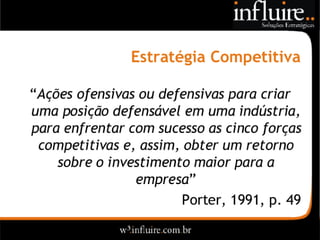 Influire..  Visão Sobre Estratégia