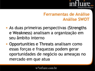 Influire..  Visão Sobre Estratégia