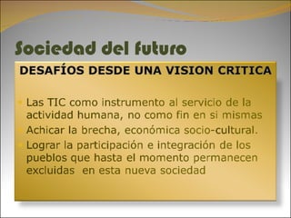Sociedad del futuro 