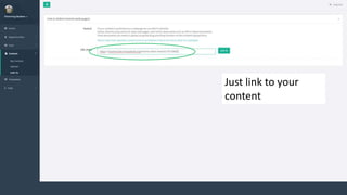 Just link to your
content