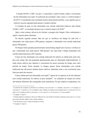 Influência da Alimentação no Desenvolvimento de Cobb