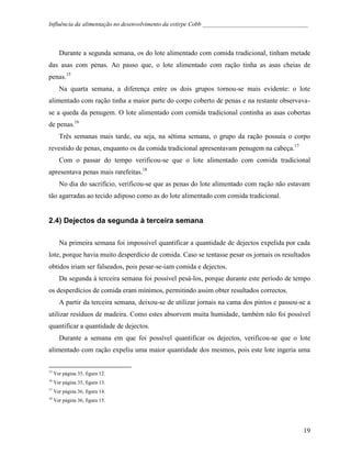 Influência da Alimentação no Desenvolvimento de Cobb