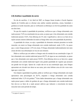 Influência da Alimentação no Desenvolvimento de Cobb