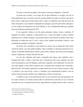Influência da Alimentação no Desenvolvimento de Cobb