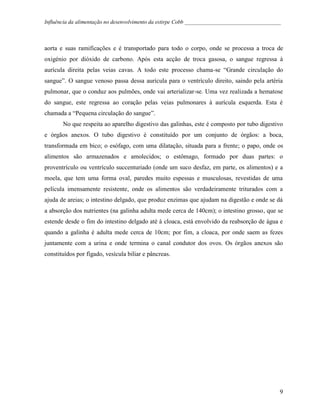 Influência da Alimentação no Desenvolvimento de Cobb