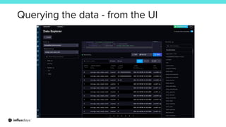 Querying the data - from the UI
 