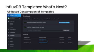© 2020 InfluxData. All rights reserved. 15
InfluxDB Templates: What’s Next?
UI-based Consumption of Templates
 