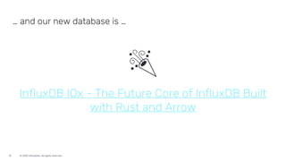 InfluxDB IOx Tech Talks:  A Rusty Introduction to Apache Arrow and How it Applies to a Time Series Database
