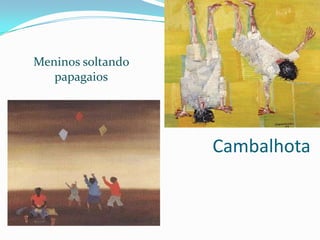 Meninos soltando papagaiosCambalhota 