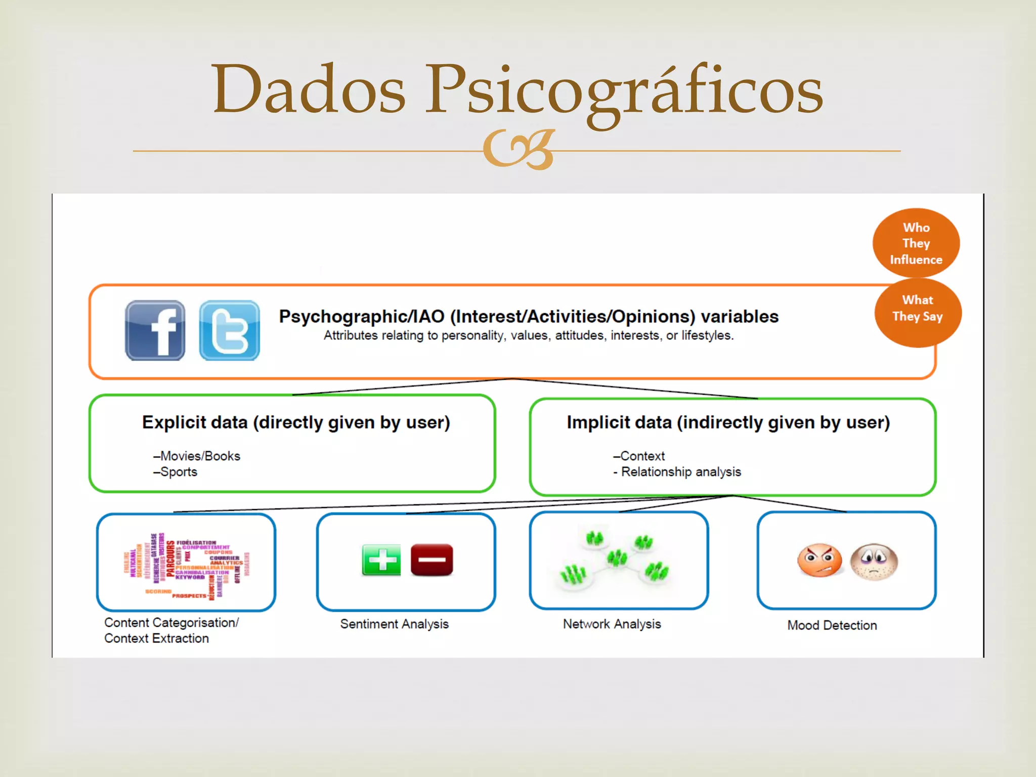 
Dados Psicográficos
 