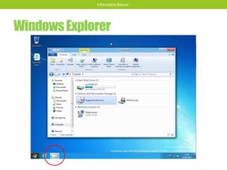 WindowsExplorer
Informática Básica
 