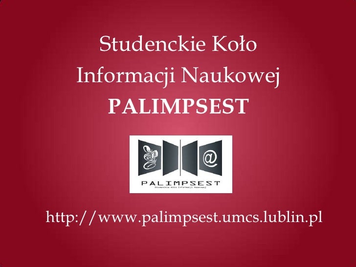 Informacja w e-społeczeństwie slideshare