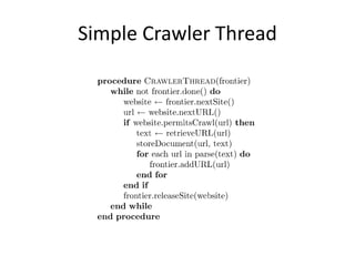 Simple Crawler Thread
 