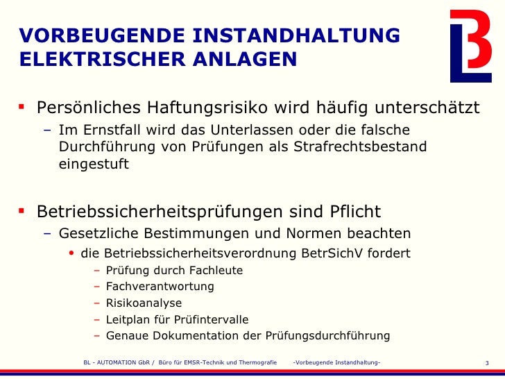 Vorbeugende instandhaltung Vorbeugende instandhaltung