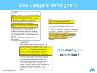 Des usagers témoignent
c

Et ce n’est qu’un
échantillon !

 