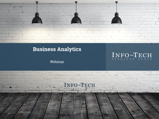 Business Analytics
Webinar
 