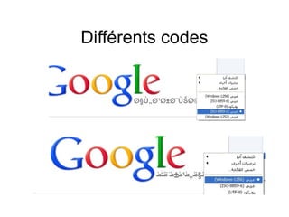 Différents codes
 