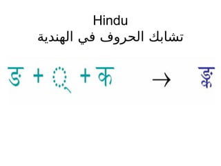 Hindu
‫الهندية‬ ‫في‬ ‫الحروف‬ ‫تشابك‬
 
