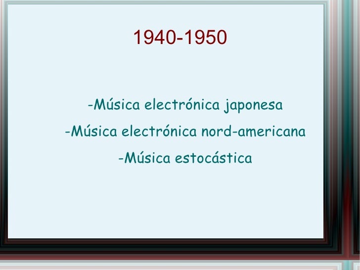 Msica Electrnica La Evolucin Del Arte De Los Ruidos Msica Electrnica La Evolucin Del Arte De Los Ruidos