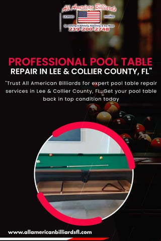 Expert Pool Table Refelting Service | All American Billiards