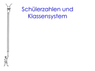 Schülerzahlen und
  Klassensystem
 