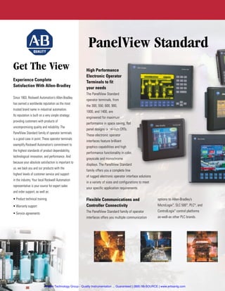 Info_AB_PanelView_Series_Datasheet-ARTIS | PDF