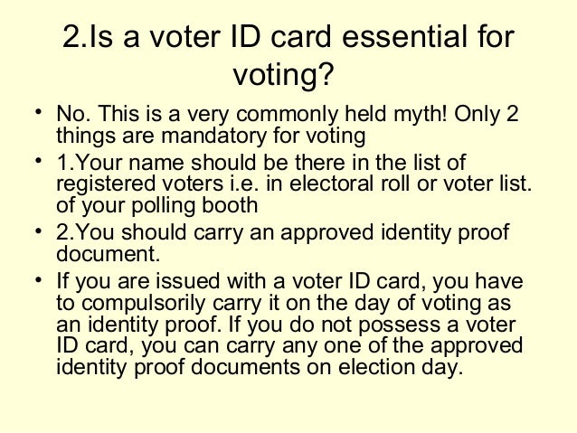card id form for 001 voter Voter Card ID