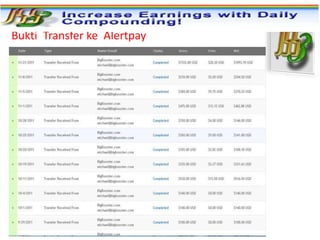 Bukti Transfer ke Alertpay
 