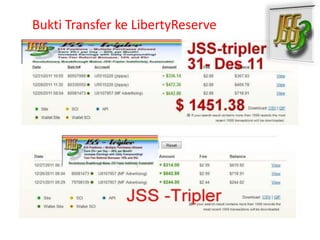 Bukti Transfer ke LibertyReserve
 
