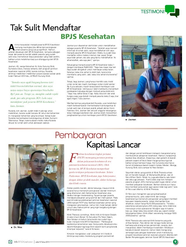 operasi bpjs pelayanan caesar 10, Info 2014 Tahun Edisi BPJS Majalah Kesehatan,