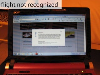 flight not recognized