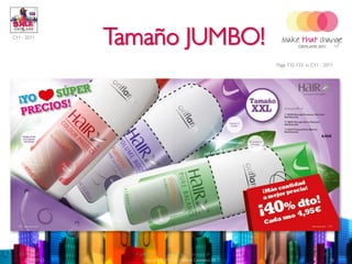 C11 - 2011
                  Tamaño JUMBO!
                                                                  Page 132-133 in C11 - 2011




  2011-07-22        Copyright ©2011 by Oriflame Cosmetics SA                           15
     2011-07-22        Copyright ©2011 by Oriflame Cosmetics SA                             15
 