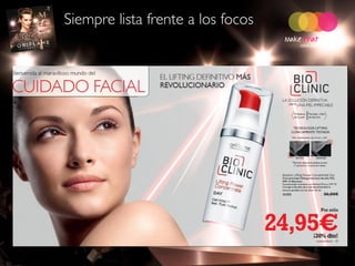 Siempre lista frente a los focos
 