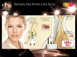 Siempre lista frente a los focos
 