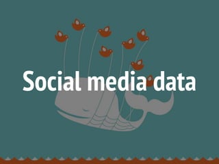 Social media data
 