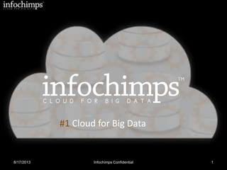 8/17/2013 Infochimps Confidential 1
+ =
#1 Cloud for Big Data
 