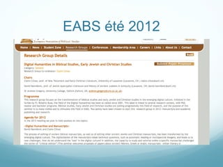 EABS été 2012 