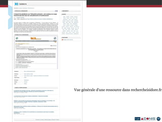 Développement d'outil et services (web de données) Les phases de réalisation : un planning respecté 