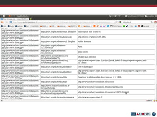 Réalisation, développement et interfaces : Jean-baptiste Génicot, Philippe Correia, Loic Comparet (TGE ADONIS et CCSD) 