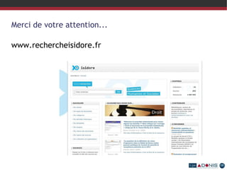 ISIDORE : un cas unique ? 