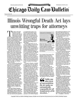 Cogan's Corner Illinois Wrongful Death Act